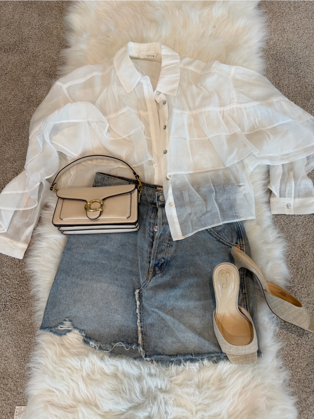 Sheer White Blouse